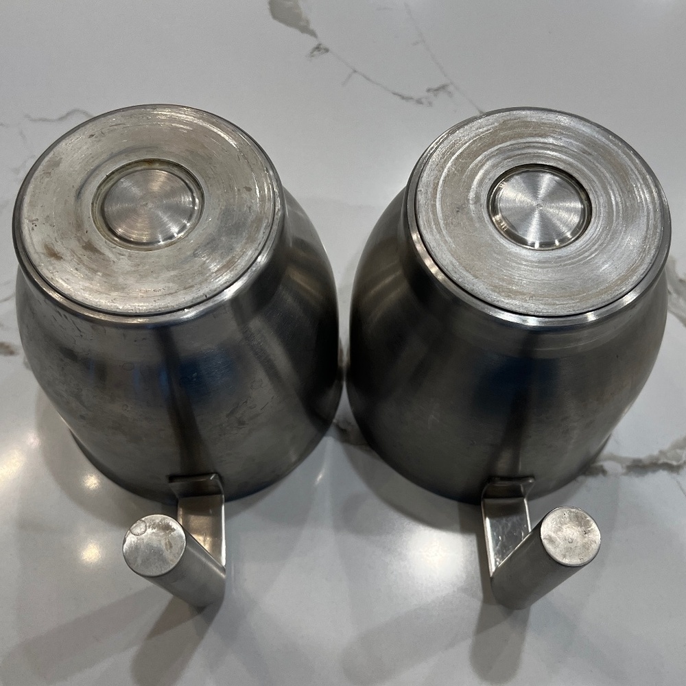 (2) Capresso Froth Select Stainless Steel Milk Pitchers - Picture 5 of 5